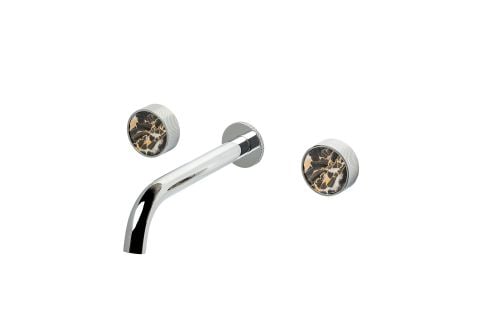 BOHEME Prestige Ankastre Mermer Ankastre 3 Delikli Lavabo Bataryası 152-2-GM-BG