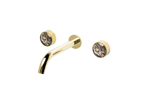 BOHEME Prestige Ankastre Mermer Ankastre 3 Delikli Lavabo Bataryası 152-2-G-BG