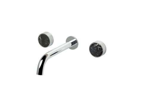 BOHEME Prestige Ankastre Mermer Ankastre 3 Delikli Lavabo Bataryası 152-2-GM-NM