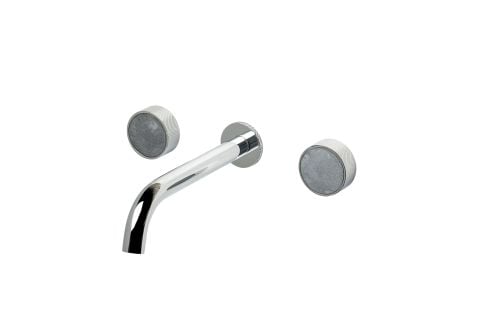 BOHEME Prestige Ankastre Mermer Ankastre 3 Delikli Lavabo Bataryası 152-2-GM-STONE