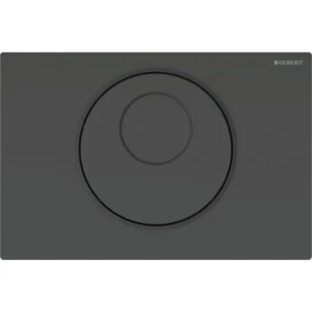 GEBERIT 115.856.SN.6 Sigma 10 Fotoselli Kapak, 8 cm Gömme Rezervuar İçin Mat Siyah, 8 cm