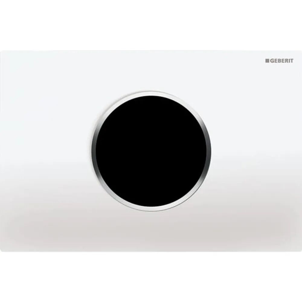 GEBERIT 115.906.SN.6 Sigma 10 Fotoselli Kapak, 12 cm Gömme Rezervuar İçin Beyaz/Parlak Krom, 12 cm