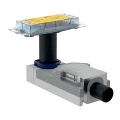 GEBERIT  154.150.00.1 CleanLine duş kanalları için döşeme içi sifon, Kalınlık min 90 mm