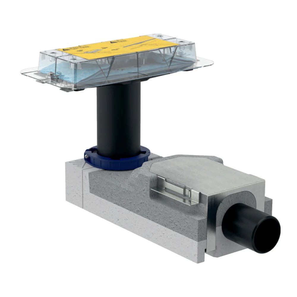GEBERIT 154.152.00.1 CleanLine duş kanalları için döşeme içi sifon, Kalınlık min 65 mm