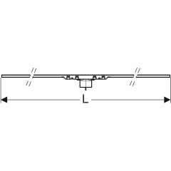 GEBERIT 154.446.KS.2 CleanLine50 Duş Kanalı, 30-90 cm Paslanmaz Çelik