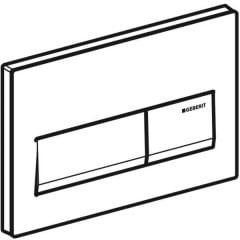 GEBERIT Kumanda Kapağı  - Çift basmalı ALPHA50 SİYAH 115.060.DW.1