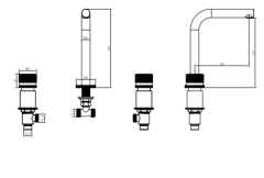 BOHEME Aura 3'lü Lavabo Bataryası