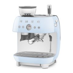 ÖĞÜTÜCÜLÜ ESPRESSO KAHVE MAKİNESİ PASTEL MAVİ ÖĞÜTÜCÜLÜ ESPRESSO KAHVE MAKİNESİ