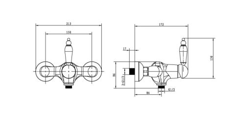 BOHEME Tradizionale Oro Lavabo Bataryası