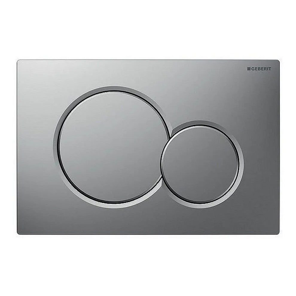 GEBERIT Alpha01 Kumanda Kapağı - Çift basmalı ALPHA01 MAT KROM 115.035.46.1