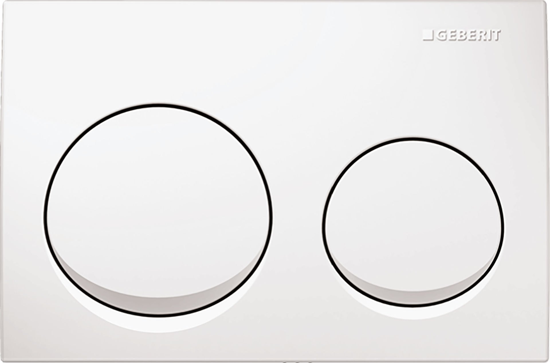GEBERIT Alpha20 Kumanda Kapağı  - Çift basmalı ALPHA20 BEYAZ 115.040.11.5