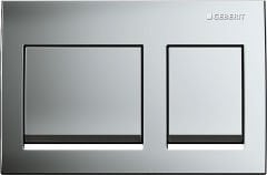 GEBERIT Alpha35 Kumanda Kapağı  - Çift basmalı ALPHA35 MAT KROM 115.045.46.5