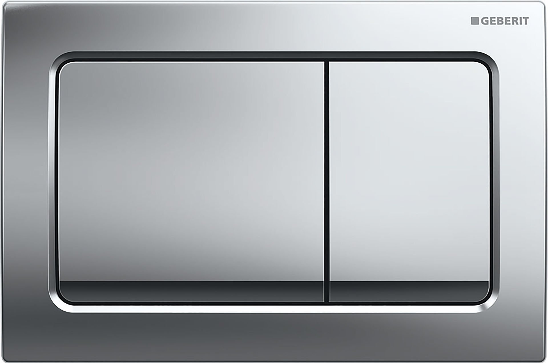 GEBERIT Alpha30 Kumanda Kapağı  - Çift basmalı ALPHA30 PARLAK KROM 115.055.21.1