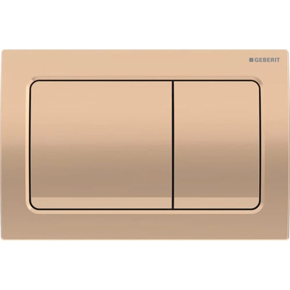 GEBERIT Alpha30 Kumanda Kapağı  - Çift basmalı ALPHA30 BRONZ 115.055.QA.1