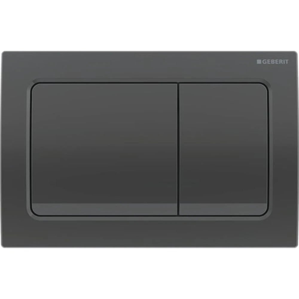 GEBERIT Alpha30 Kumanda Kapağı  - Çift basmalı ALPHA30 SİYAH KROM 115.055.QC.1