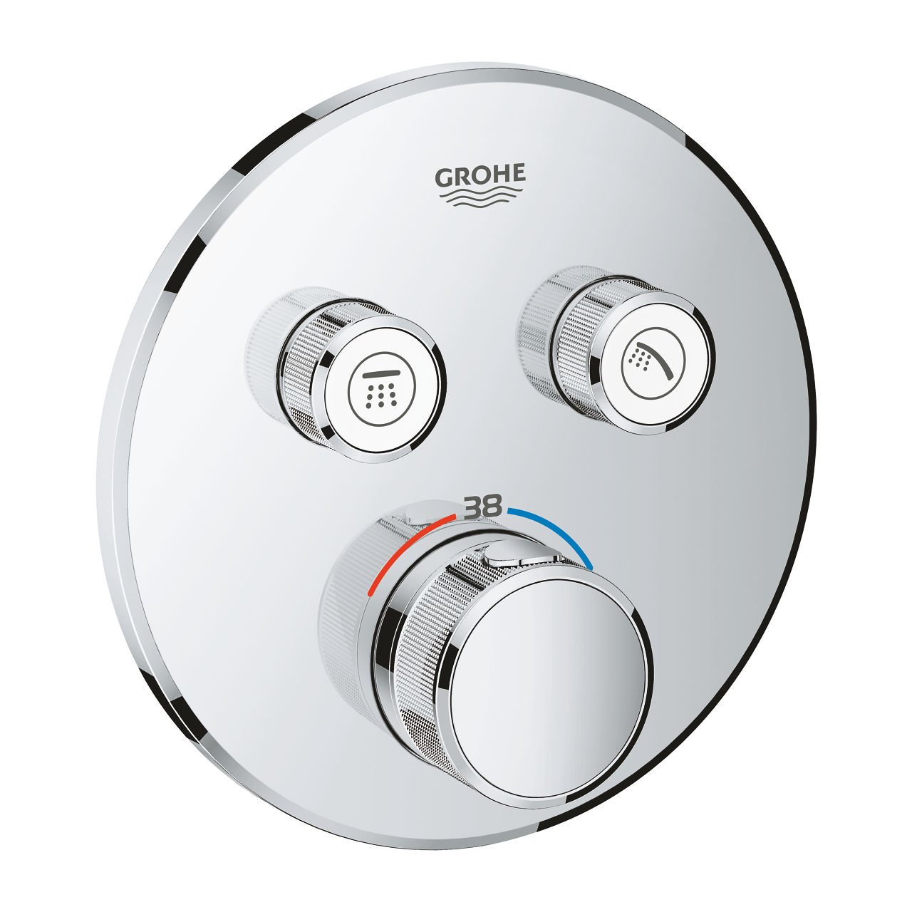 GROHE 29119000 GROHTHERM SMARTCONTROL Termostat, 2 Valfli, Ankastre Kurulum İçin