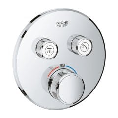 GROHE 29119000 GROHTHERM SMARTCONTROL Termostat, 2 Valfli, Ankastre Kurulum İçin