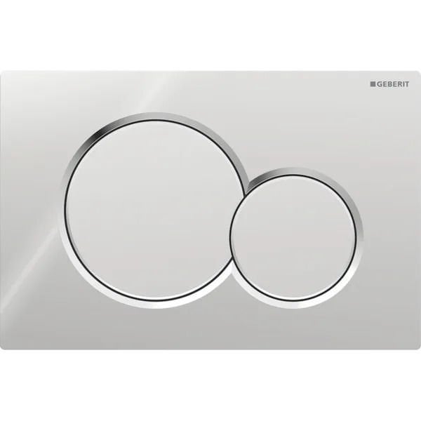 GEBERIT SIGMA01 Kumanda Kapağı - Çift Basmalı SIGMA01 PARLAK/MAT KROM 115.770.KA.5