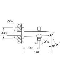 GROHE 13425001 BAUCOSMOPOLİTAN Yön Değiştiricili Çıkış Ucu