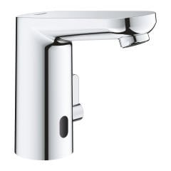 GROHE 36325002 EUROSMART COSMOPOLİTAN E Fotoselli Lavabo Bataryası, 1/2'', Çift Su Girişli Ayarlanabilir Sıcaklık Sınırlayıcısı