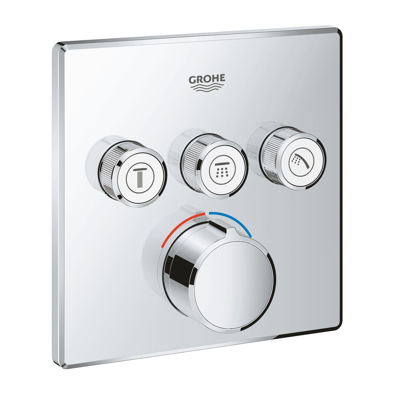 Grohe 29149000 SmartControl 3 valfli akış kontrollü ankastre duş bataryası